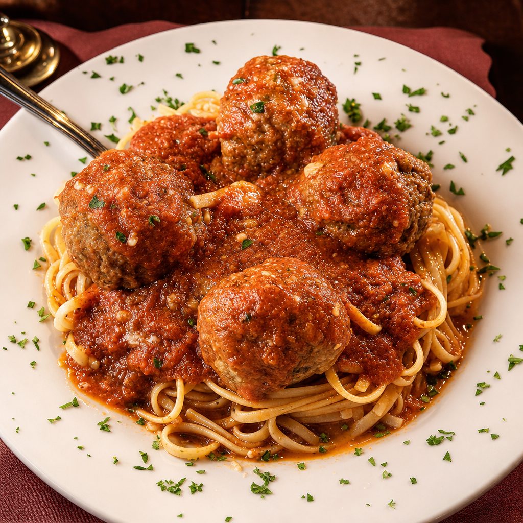 Linguini Meatball Pasta.