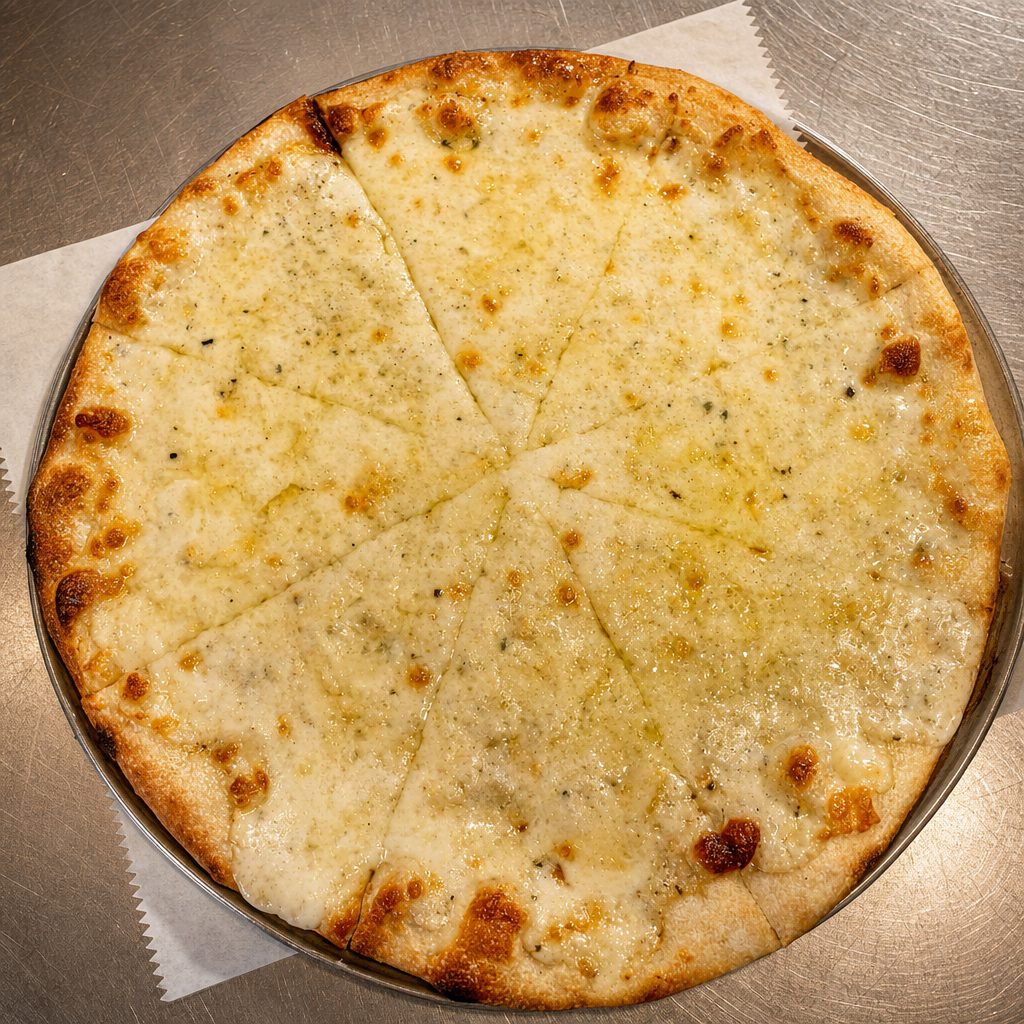 Three Cheese Pizza.