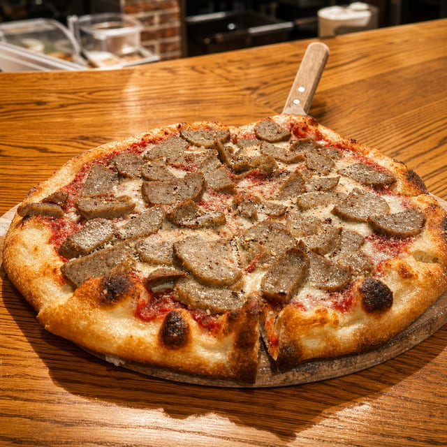 Meatball Pizza.