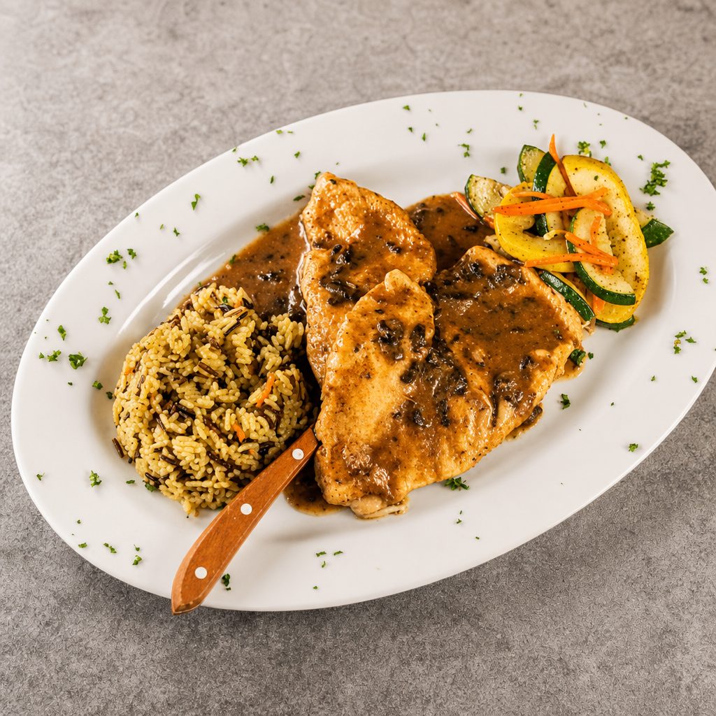 Chicken Marsala.