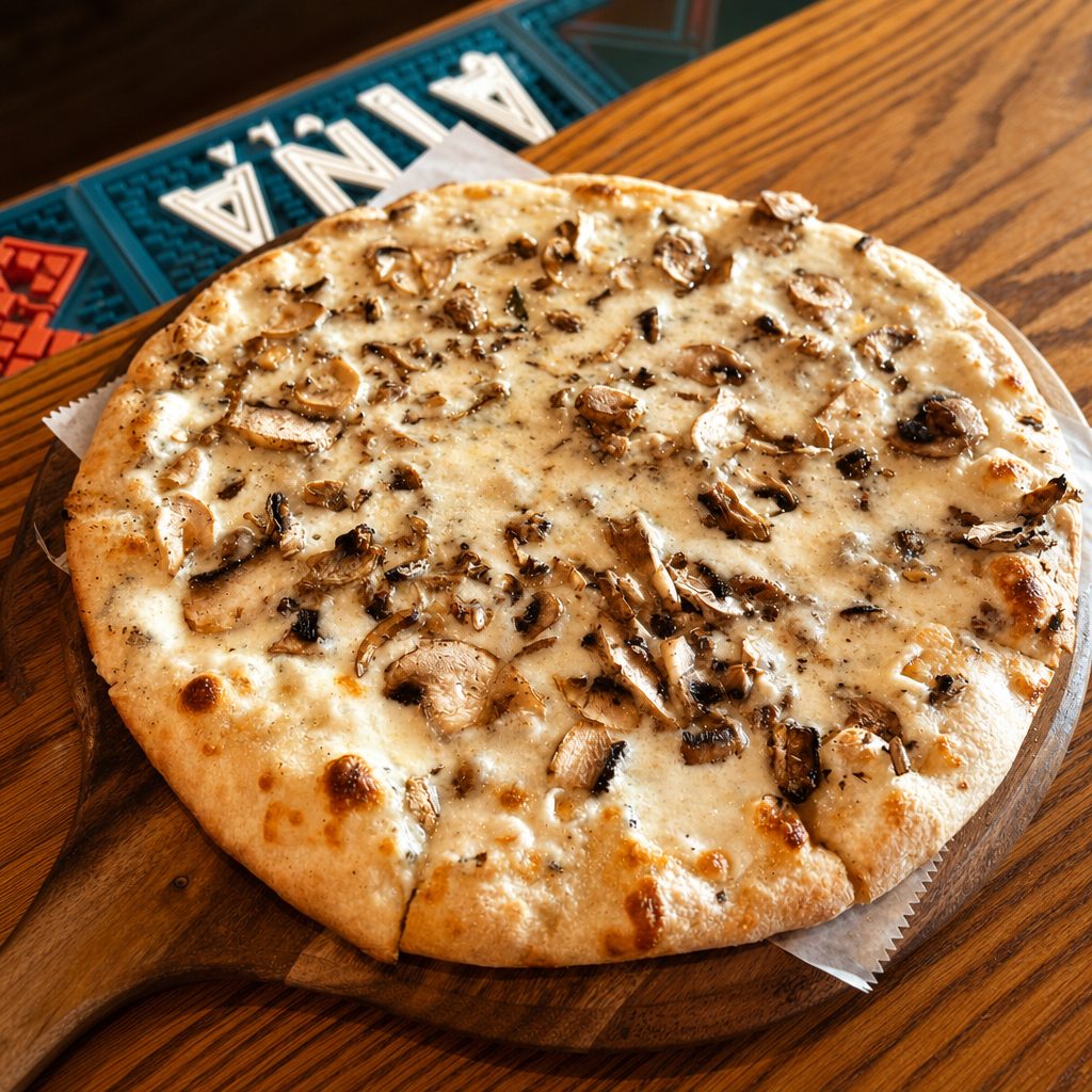 Rustic Ricotta Pizza.